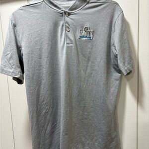 Nike Dri Fit On The Field Super Bowl LIII Pullover Size Mens Small Heather Gray